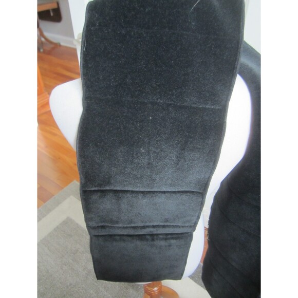 GORGEOUS WOOL RED AND GRAY STRIPE PLAID PATCHWORK MENS SCARF 8x72" - Picture 4 of 4